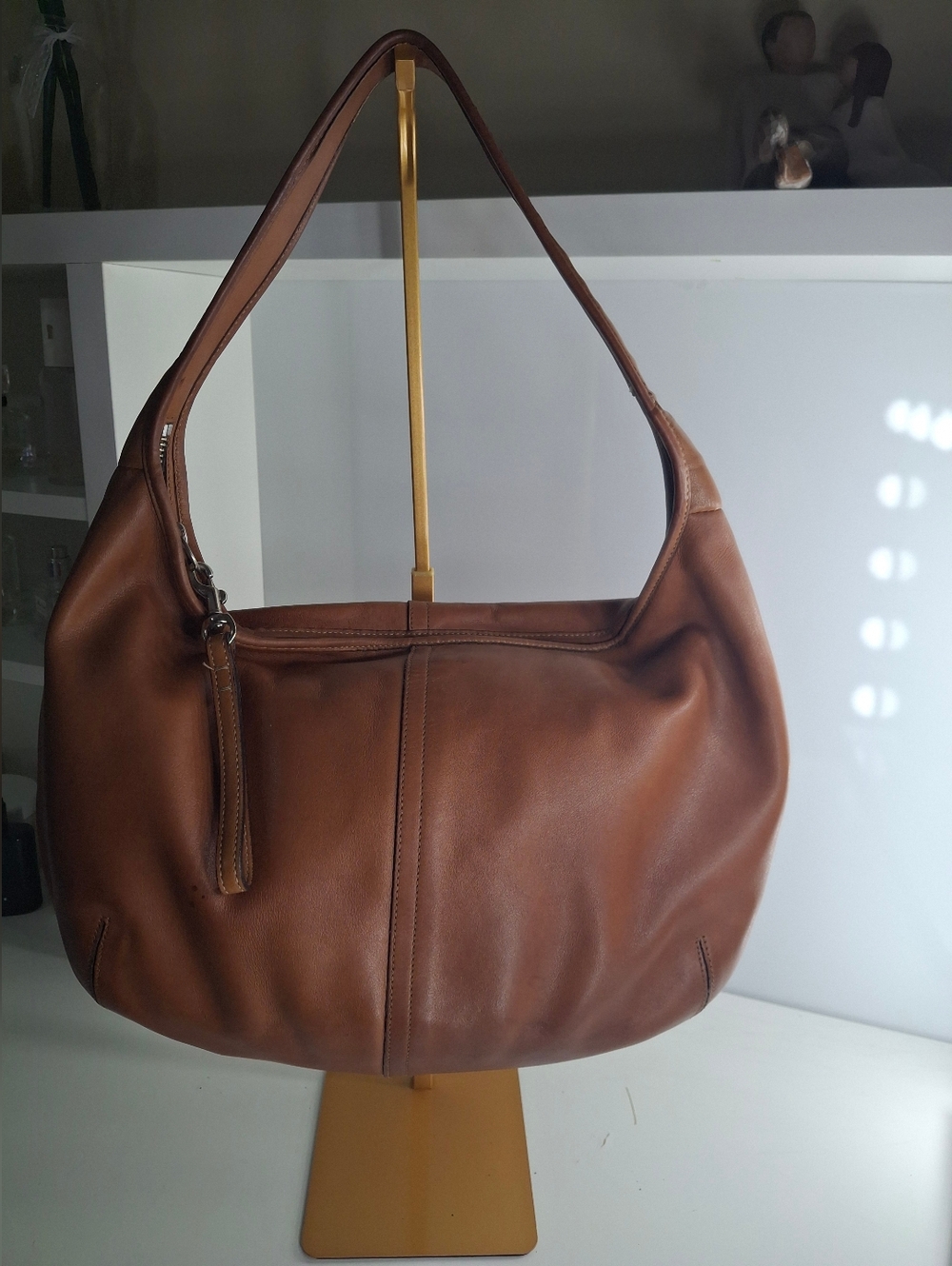 Coach Vintage Ergo Hobo 9227 British Tan Leather EUC